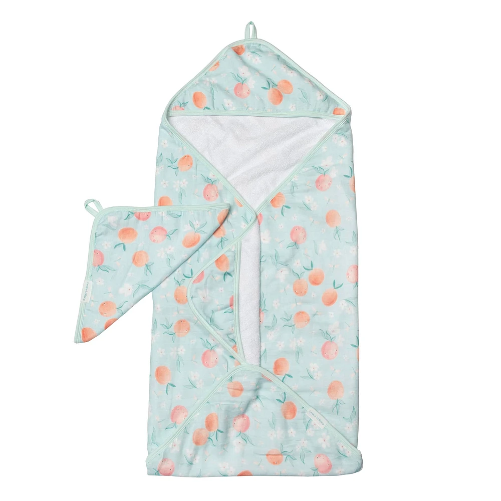 Hooded Towel Set - Peaches