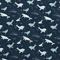 Hooded Towel Set - Whales