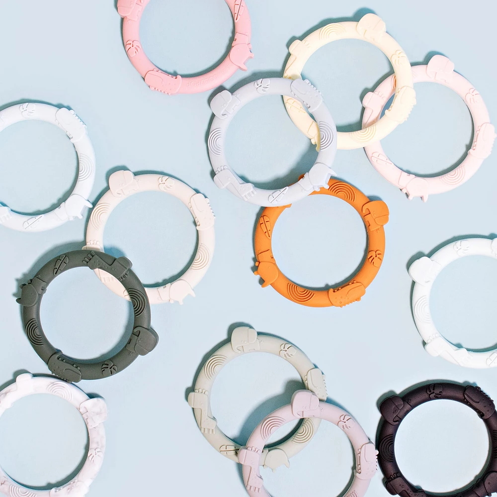 Wild Teething Ring Set - Sage/Green