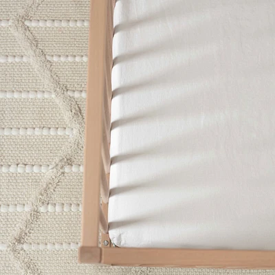 Drap Contour en Lin pour Couchette - Blanc