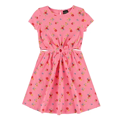 Robe Côtelée Imprimée Charme 7-14ans