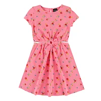 Robe Côtelée Imprimée Charme 7-14ans