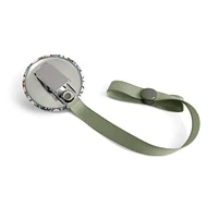 Pacifier Clip - Green Flower