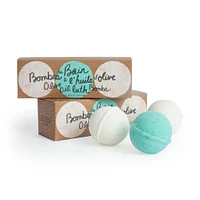Olive Oil Bath Bombs Set of 3