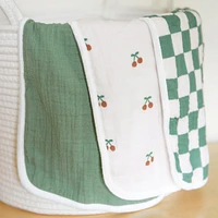 Burp Cloth 3-Pack - Cherry