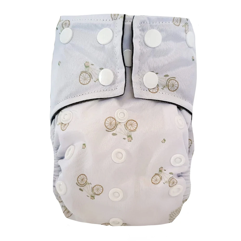 Newborn Cloth Diaper -Bicycle