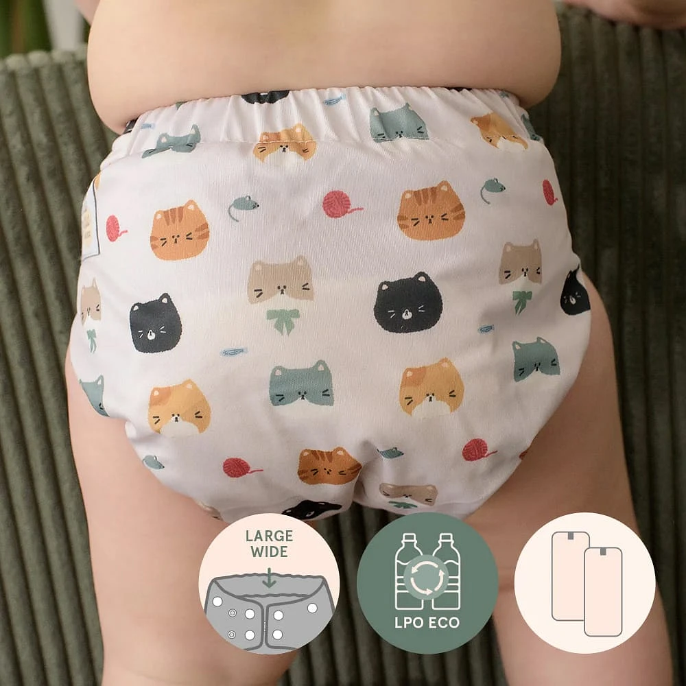 Large Elastic Cloth Diaper 10-35lb