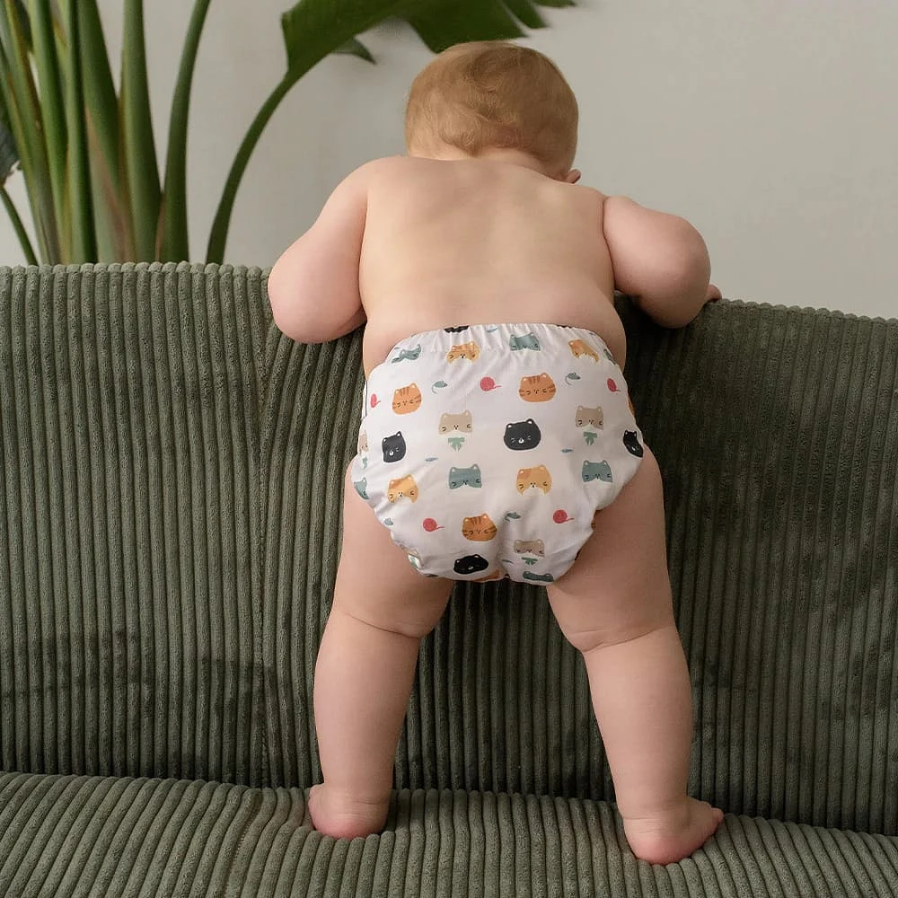 Large Elastic Cloth Diaper 10-35lb