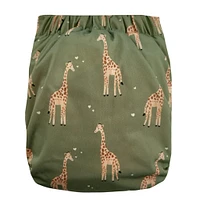 Large Elastic Cloth Diaper 10-35lb -Giraffe