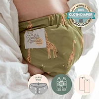 Large Elastic Cloth Diaper 10-35lb -Giraffe