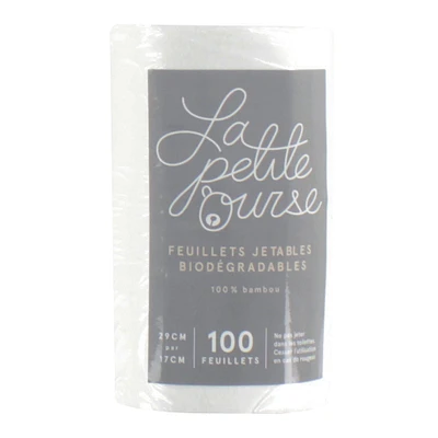 Rouleau Feuillets Jetables Biodégradables pour Couches Lavables - 100 Feuillets