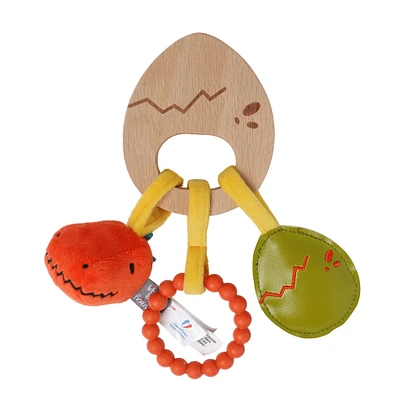 Wooden Rattle - Dino