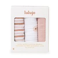 3pk Daisies-cotton Muslin Swad