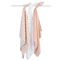 3pk Daisies-cotton Muslin Swad