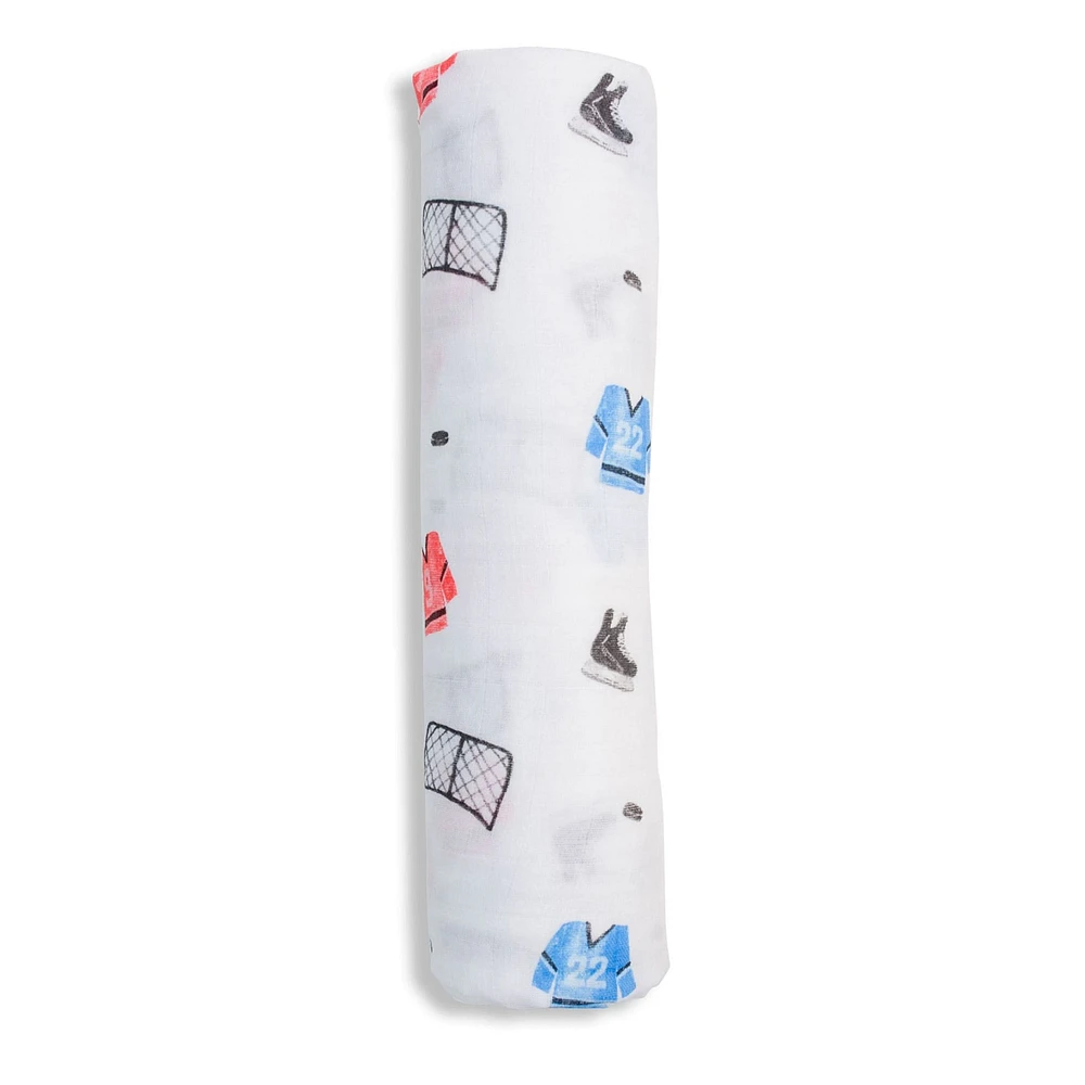 Couverture Mousseline Hockey