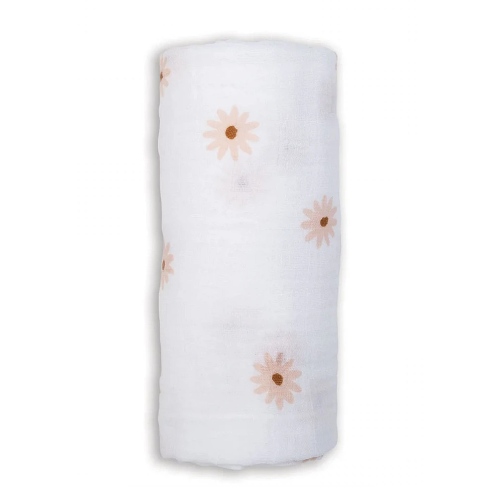 Daisies-cotton Muslin Swaddle