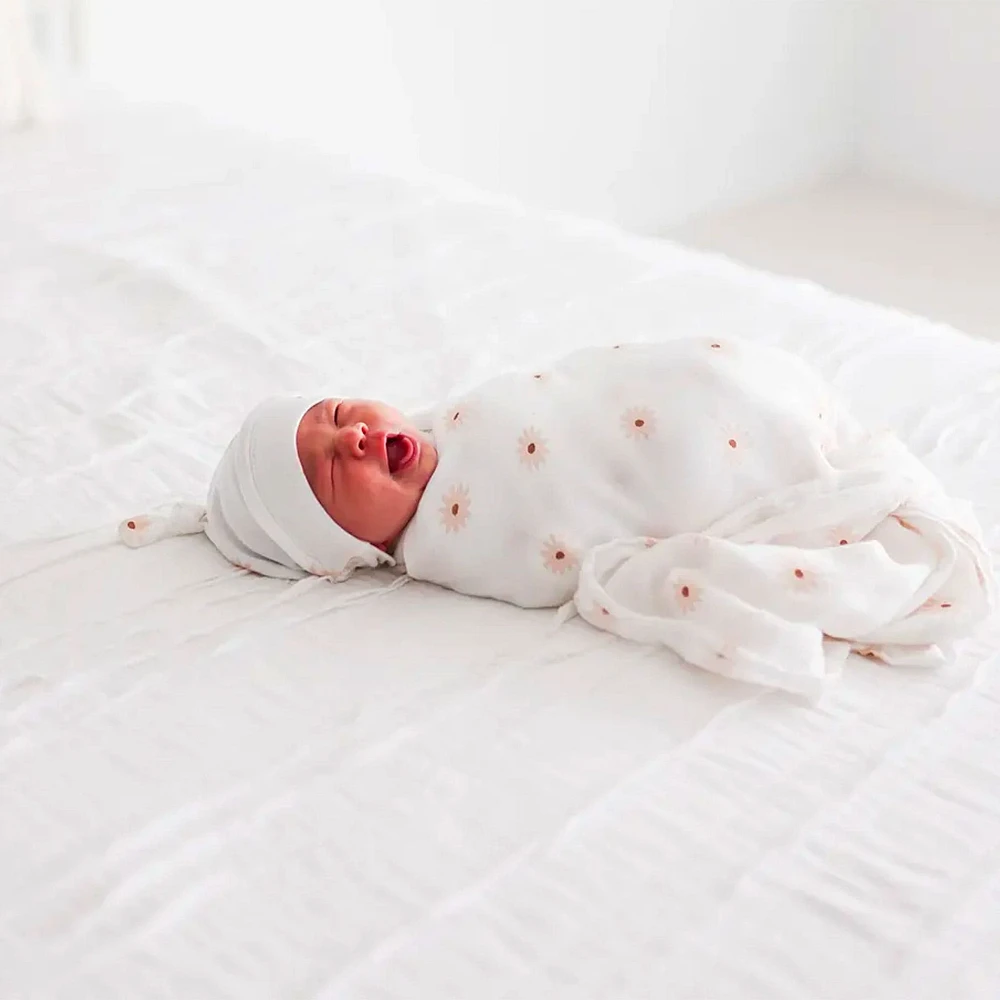 Daisies-cotton Muslin Swaddle