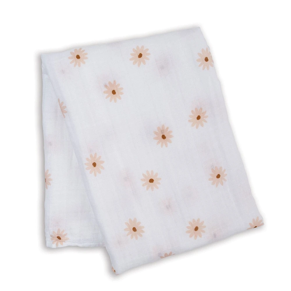 Daisies-cotton Muslin Swaddle