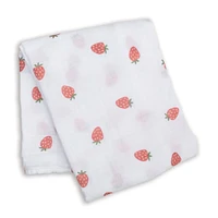 Straberries-cotton Muslin Swad