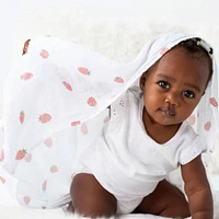 Straberries-cotton Muslin Swad