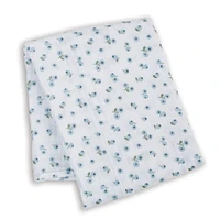 Cotton Muslin Swaddle - Blueberries