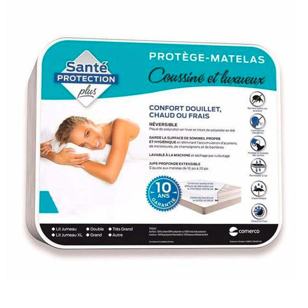 Twin Quilted Mattress Protector + 1 Pillow Protector