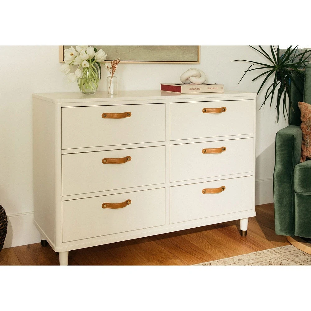 Tanner 6-Drawer Dresser - Warm White