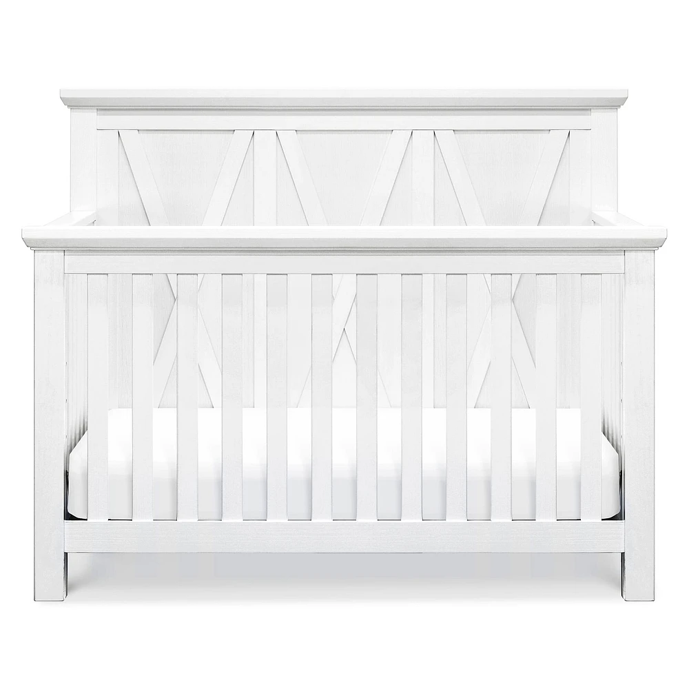Emory Farmhouse 4-in-1 Convertible Crib - Linen White