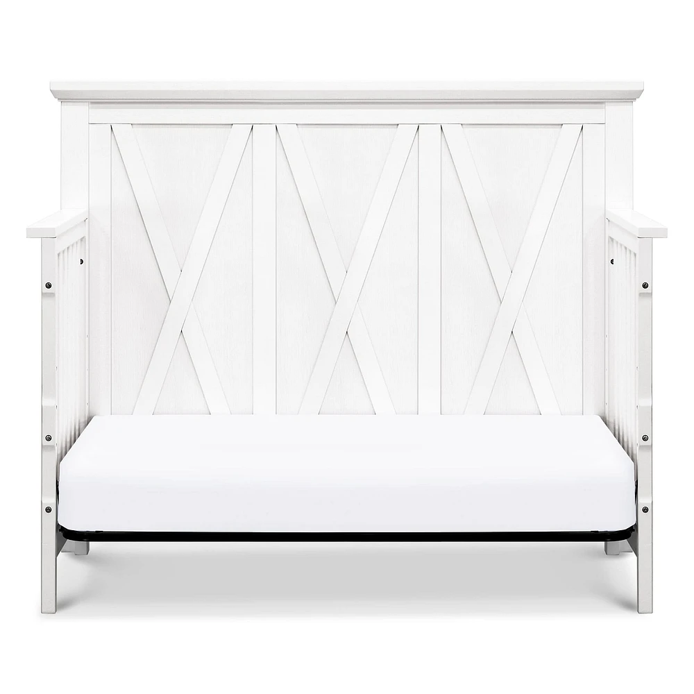 Emory Farmhouse 4-in-1 Convertible Crib - Linen White