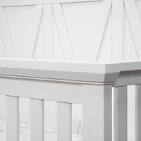 Emory Farmhouse 4-in-1 Convertible Crib - Linen White