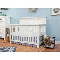 Emory Farmhouse 4-in-1 Convertible Crib - Linen White