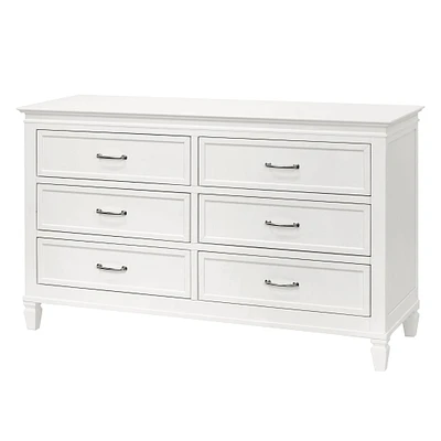 Commode 6 Tiroirs Darlington - Blanc Chaud
