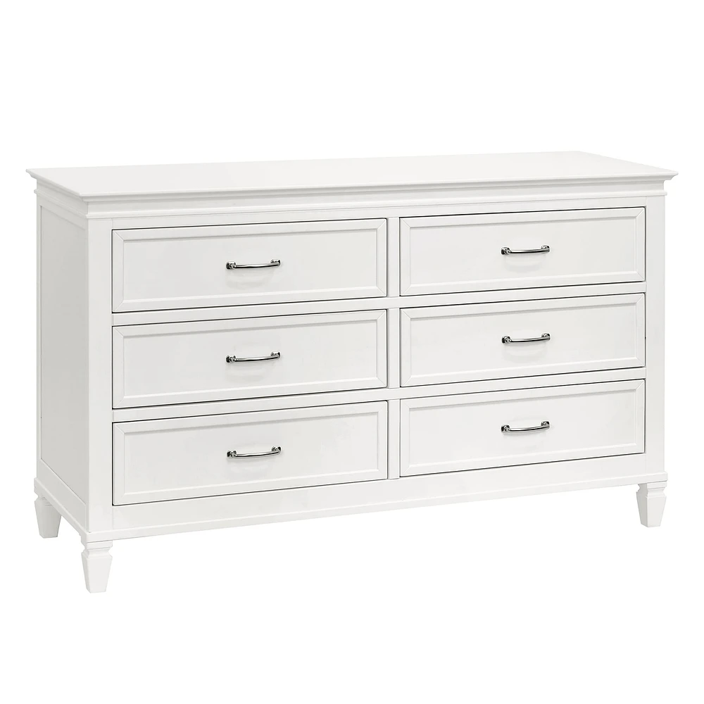 Commode 6 Tiroirs Darlington - Blanc Chaud