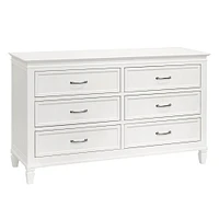 Commode 6 Tiroirs Darlington - Blanc Chaud