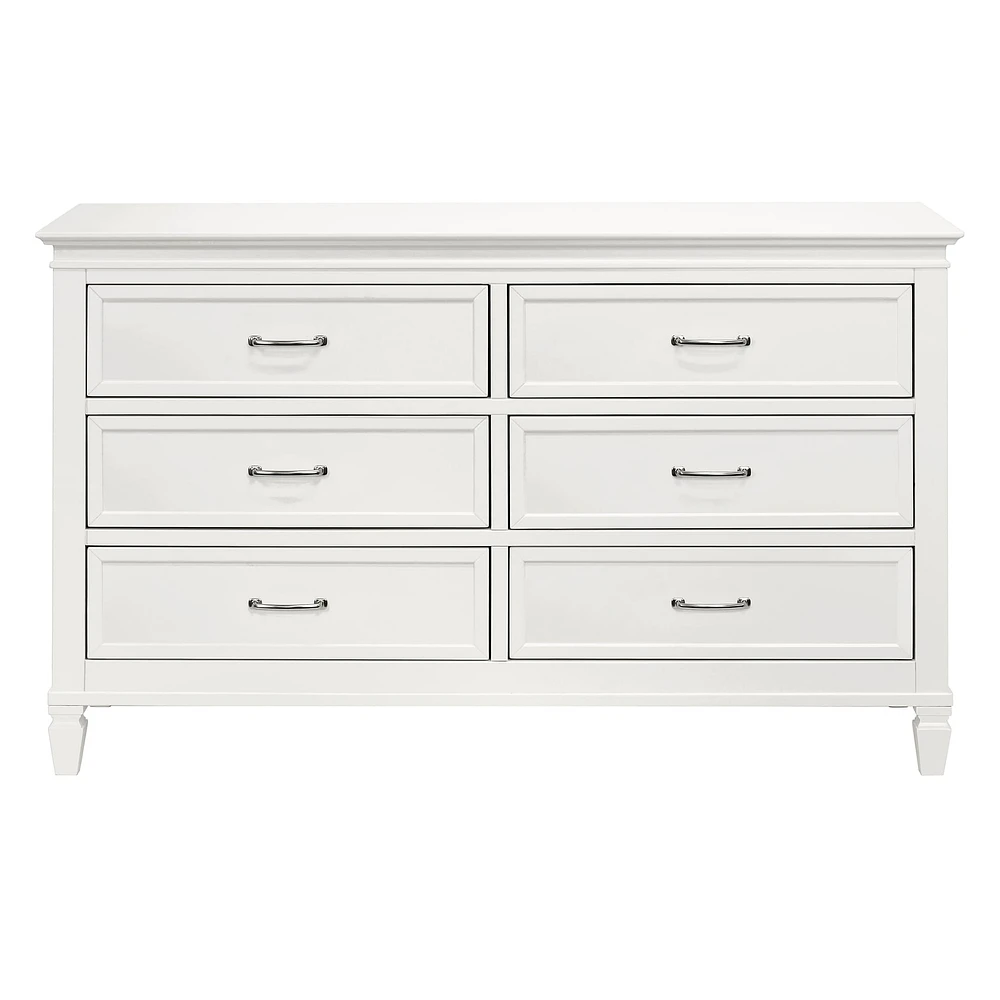 Commode 6 Tiroirs Darlington - Blanc Chaud