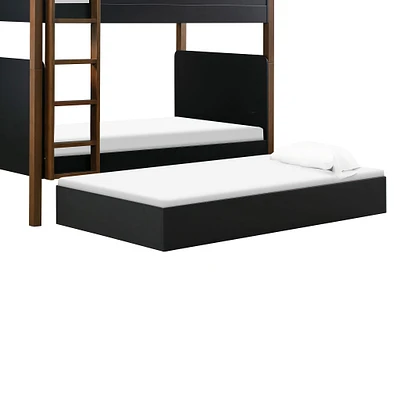 Tiroir de Rangement pour Lit Gigogne Simple Universel - Noir