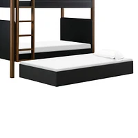 Tiroir de Rangement pour Lit Gigogne Simple Universel - Noir