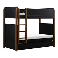 Tiroir de Rangement pour Lit Gigogne Simple Universel - Noir