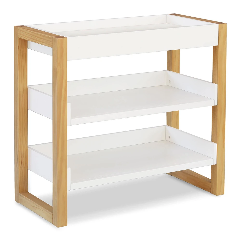 Nantucket Changing Table - Warm White / Honey
