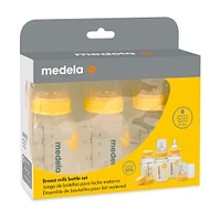 Ensemble Bouteilles de Conservation pour Lait Maternel (3) - 150ml