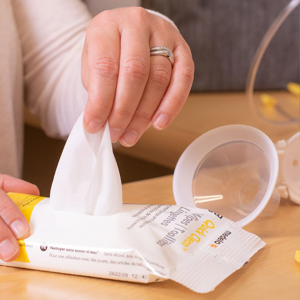 Lingettes (30) Quick Clean pour Tire-Lait et Accessoires