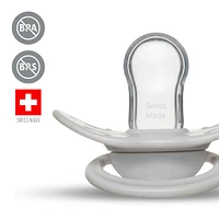 Orthodontic Pacifier (2) 0-6m - Grey / Beige