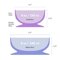 IncrediBowls with Super Grip Set of 2 - Purple Plum