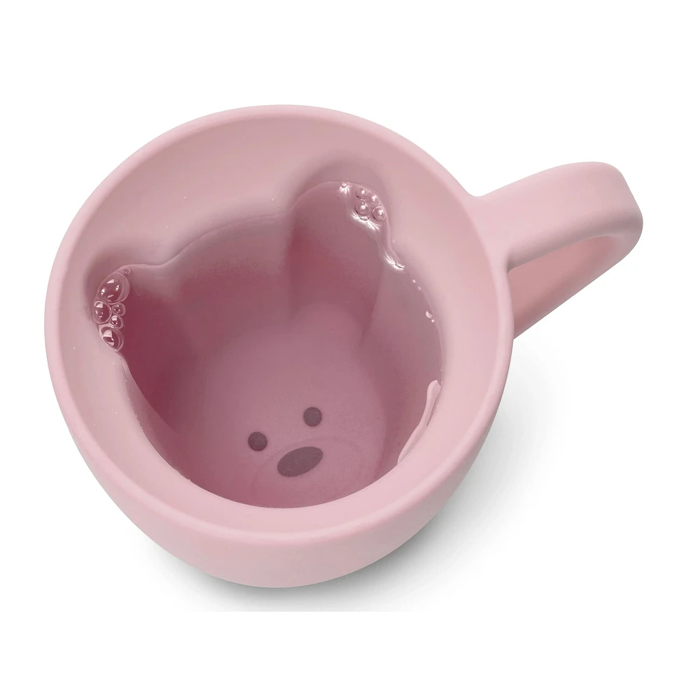 Tasse (2) Ours en Silicone 200ml - Rose / Gris