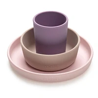 3 Piece Silicone Meal Set - Pink