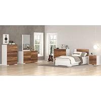 Table de Nuit - Blanc Noyer