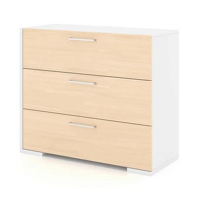 3 Drawers Chest - White Natural