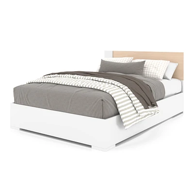 Lit Double - Blanc Naturel