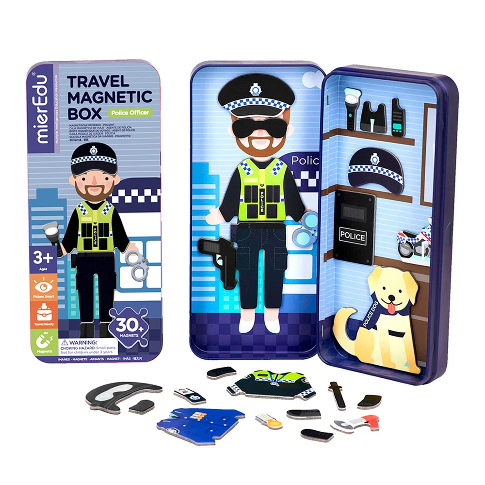 Magnet Puzzle Box Police Officer
