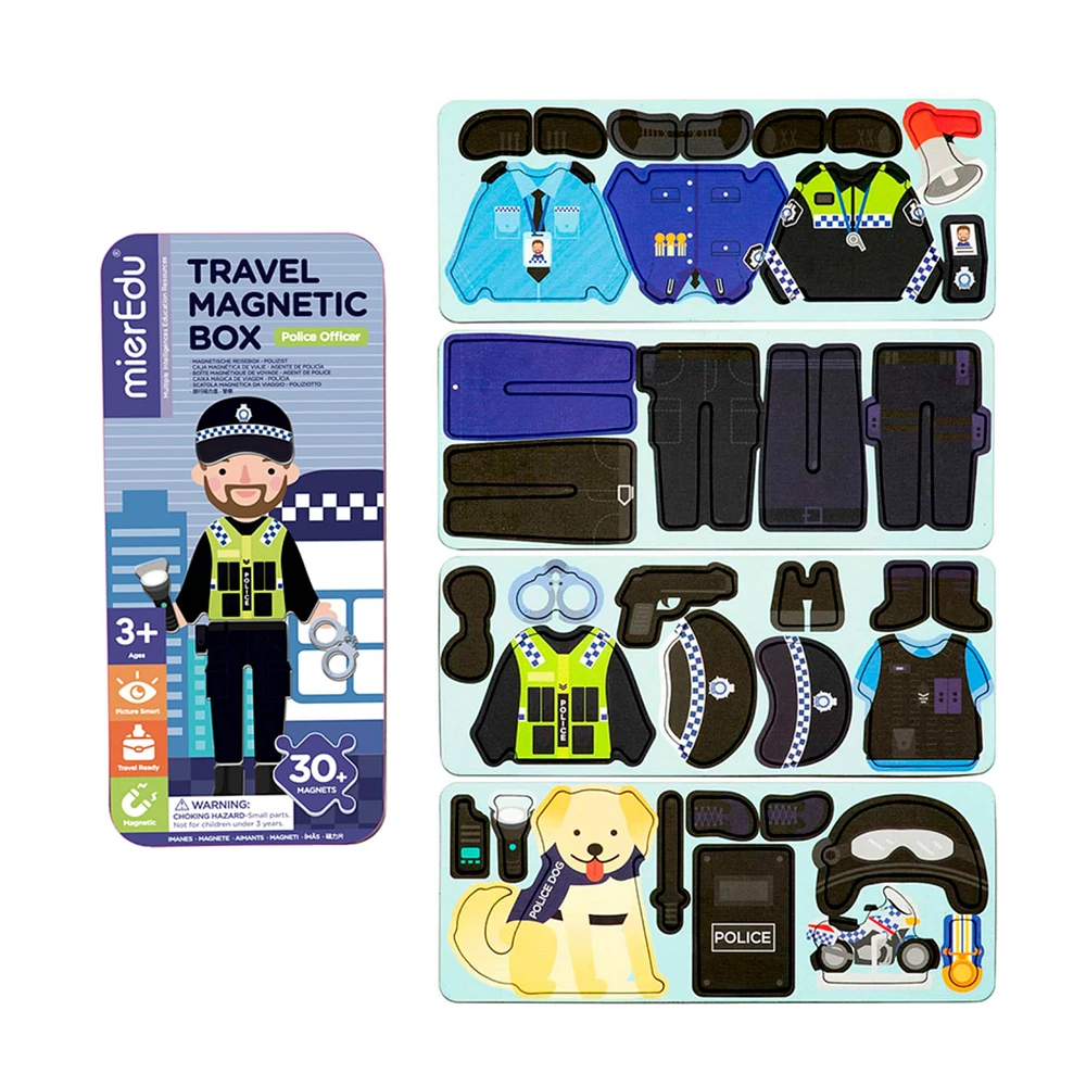 Magnet Puzzle Box Police Officer